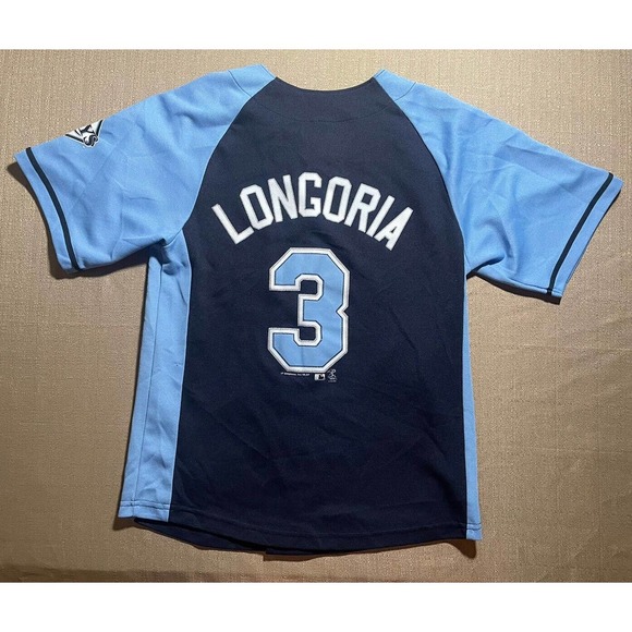 Genuine Merchandise MLB Youth Large L Tampa Bay Rays Baseball Jersey Longoria #3 - Picture 5 of 6